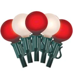 Celebrations Incandescent G40 Globe Red/White 25 Ct String Christmas Lights 24 Ft.