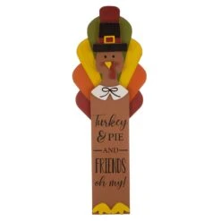 Glitzhome 40.04 In. Thanksgiving Turkey Standing Fall Decor