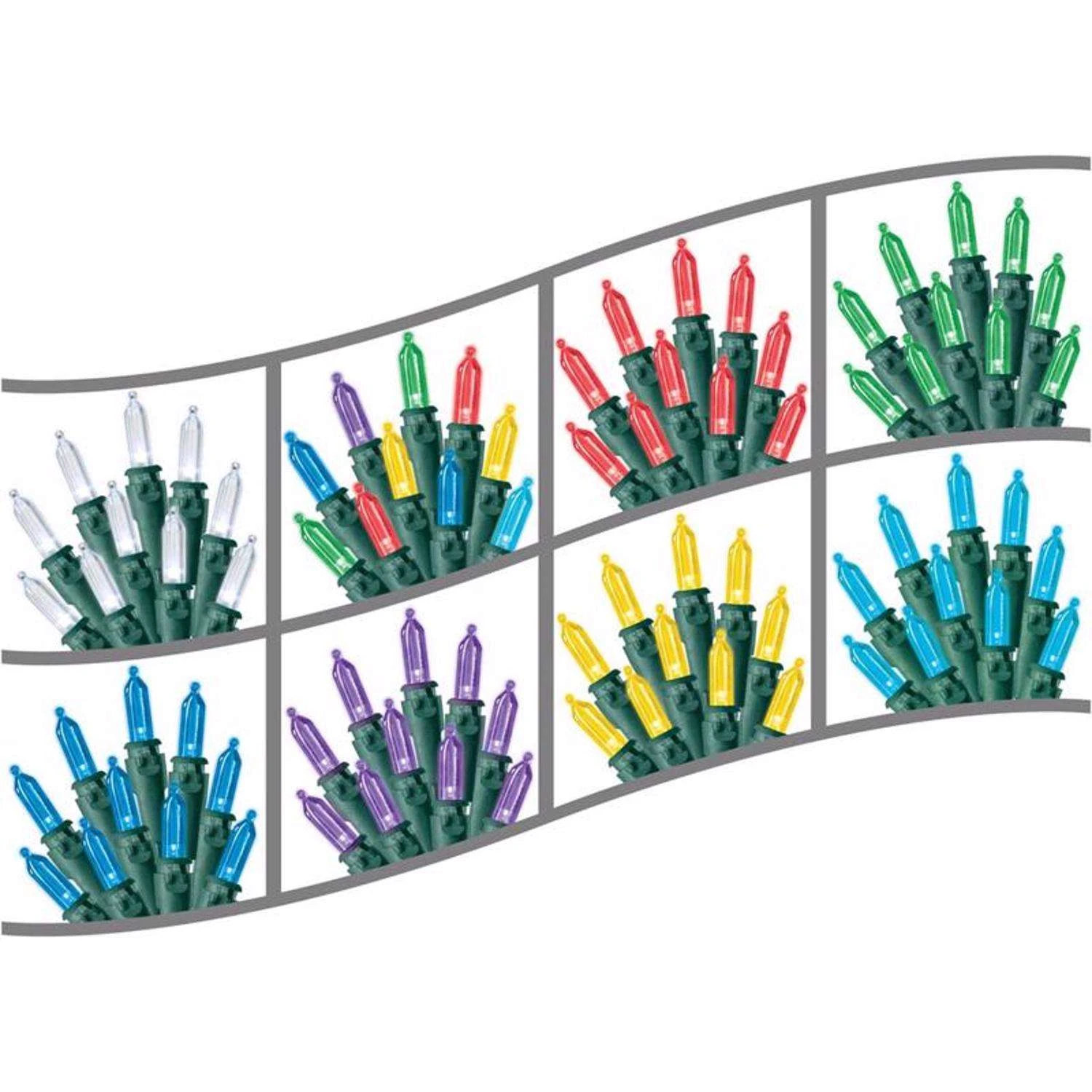 Celebrations Gold LED Mini Multicolored 100 Ct String Christmas Lights 24.75 Ft. - Image 2