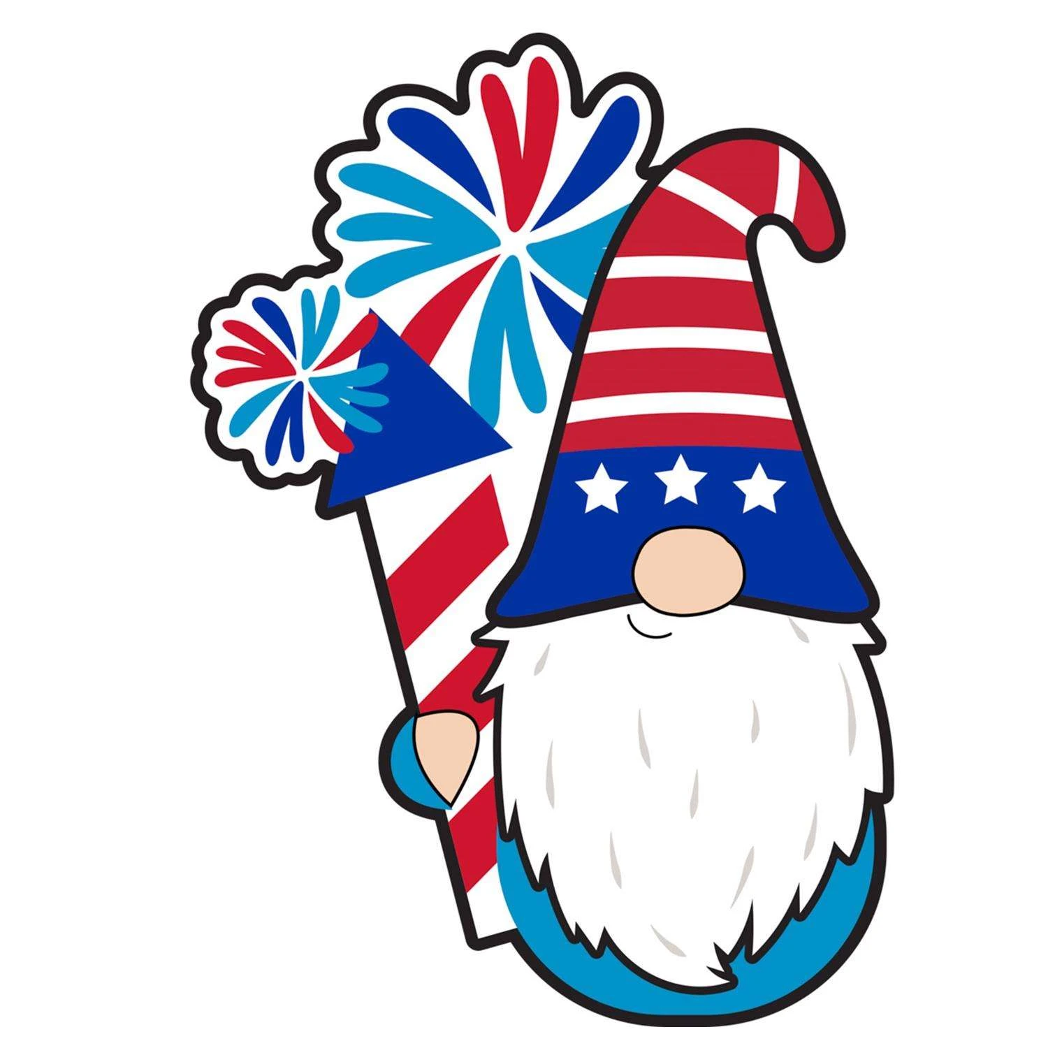 IG Design Patriotic Shimmer Decoration 1 Pc