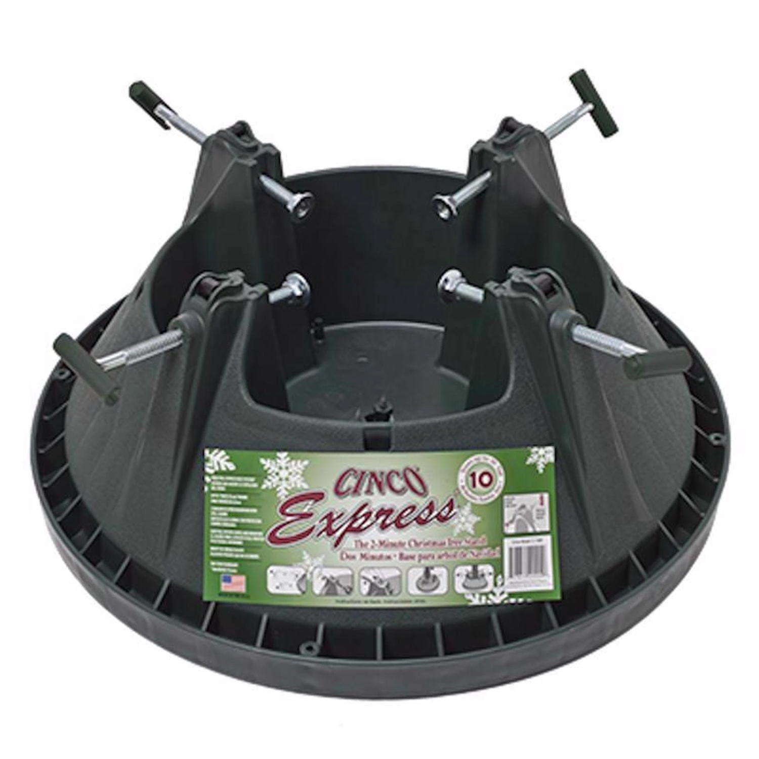 Cinco Express Plastic Real Christmas Tree Stand 10 Ft.