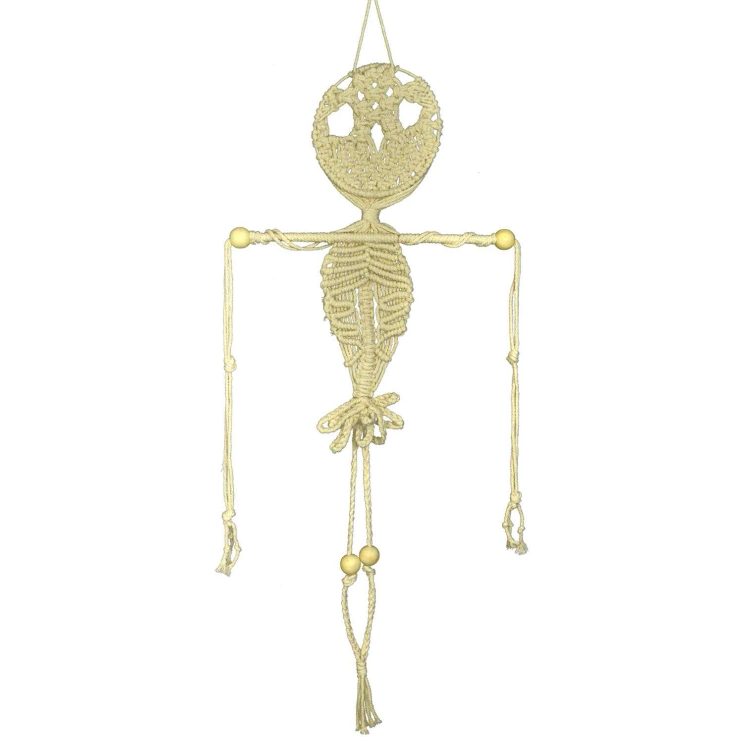 Touch Of Nature 39 In. Skeleton Macrame Halloween Decor