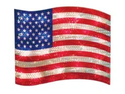 Impact Innovations Shimmer American Flag Acrylic 1 Pc