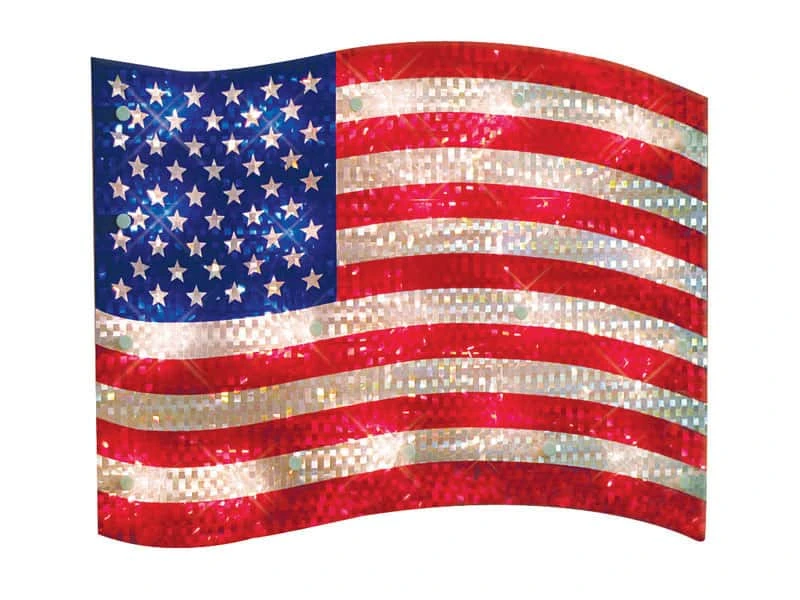 Impact Innovations Shimmer American Flag Acrylic 1 Pc