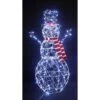 Celebrations LED Cool White Lighted Snowman 4 Ft. Yard Decor