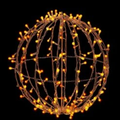 Holiday Bright Lights LED M5 Orange 200 Ct Novelty Christmas Lights