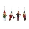 Creative Co-Op Home For The Holidays Multicolored Gardening Gnomes Ornament 6.63 In.