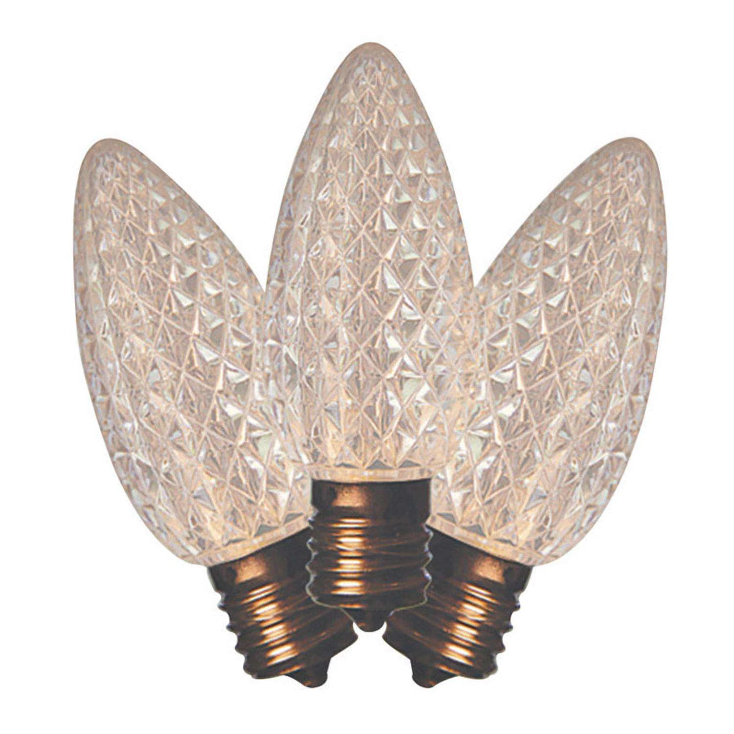 Holiday Bright Lights LED C9 Warm White 25 Ct Replacement Christmas Light Bulbs