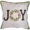 Celebrations Home Multicolored Fireside Joy Wreath Print Pillow 16 In.