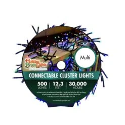 Holiday Bright Lights LED Rice Cluster Multicolored 500 Ct Christmas Lights