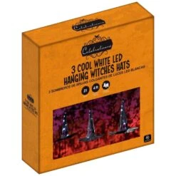 Celebrations Cool White 21 Ct LED Prelit Witch Hats Lights