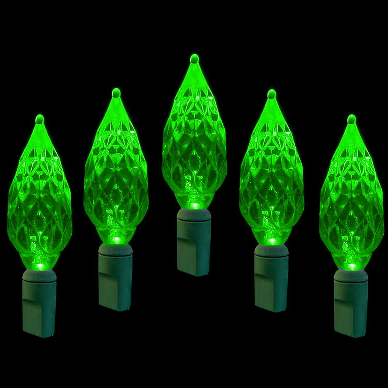 Holiday Bright Lights LED Mini Green 50 Ct Christmas Lights