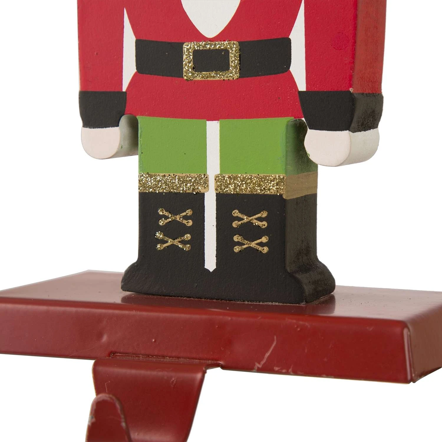 Glitzhome Multicolored Nutcracker Stocking Holder 7 In. - Image 3