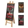 Glitzhome Multicolored Fall Harvest And Christmas Porch Sign 32 In.