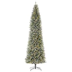 Glitzhome 11 Ft. Pencil LED 950 Ct Fir Artificial Christmas Tree