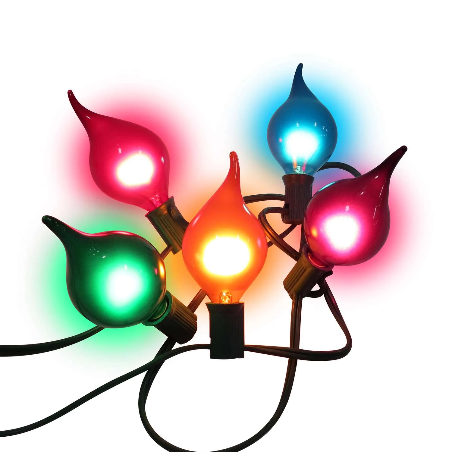 Holiday Bright Lights Incandescent C7 Multicolored 15 Ct String Christmas Lights