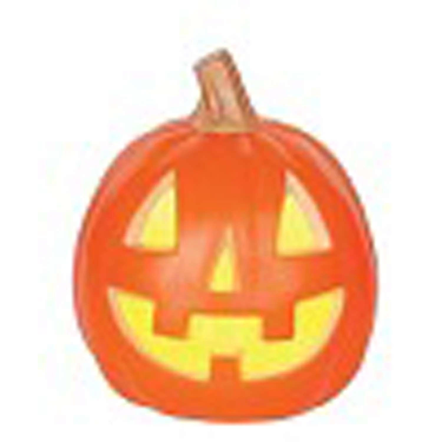 Seasons Pumpkin Yellow 9 In. Prelit Pumpkin Halloween Decor