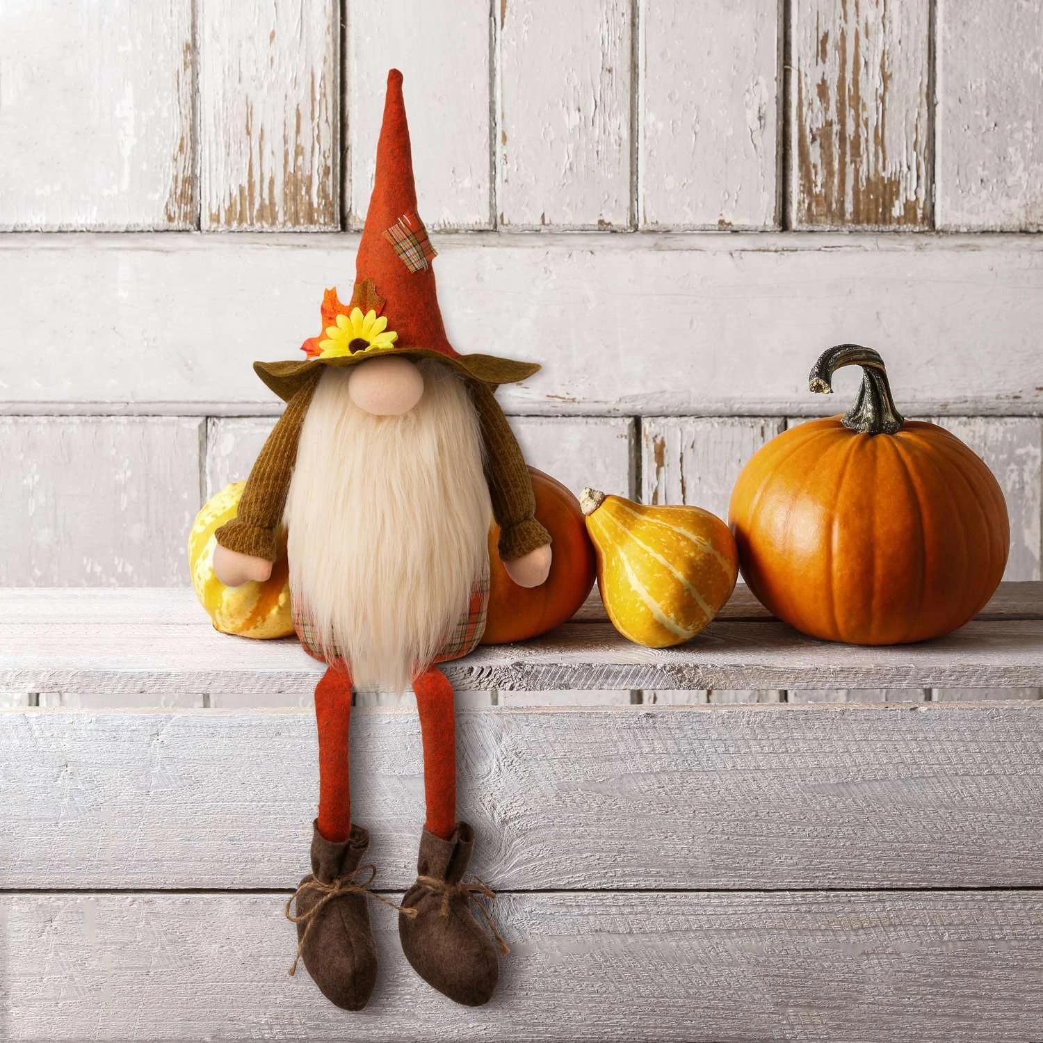 Glitzhome 24.02 In. Gnome Shelf Sitter Fall Decor - Image 7