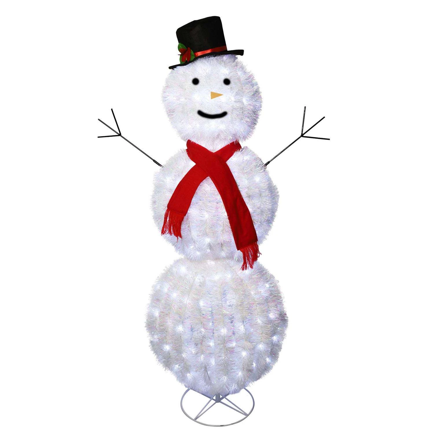 Celebrations LED Multi RGB Dancing Snowman 5 Ft. Yard Decor - Image 2
