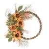 Celebrations 22 In. D Beaded Sunflower Harvest Wreath