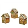 Decoris Multicolored Gingerbread Christmas Village 5 In.
