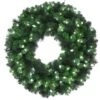 Celebrations Platinum 36 In. D LED Prelit Pure White Mixed Pine Christmas Wreath