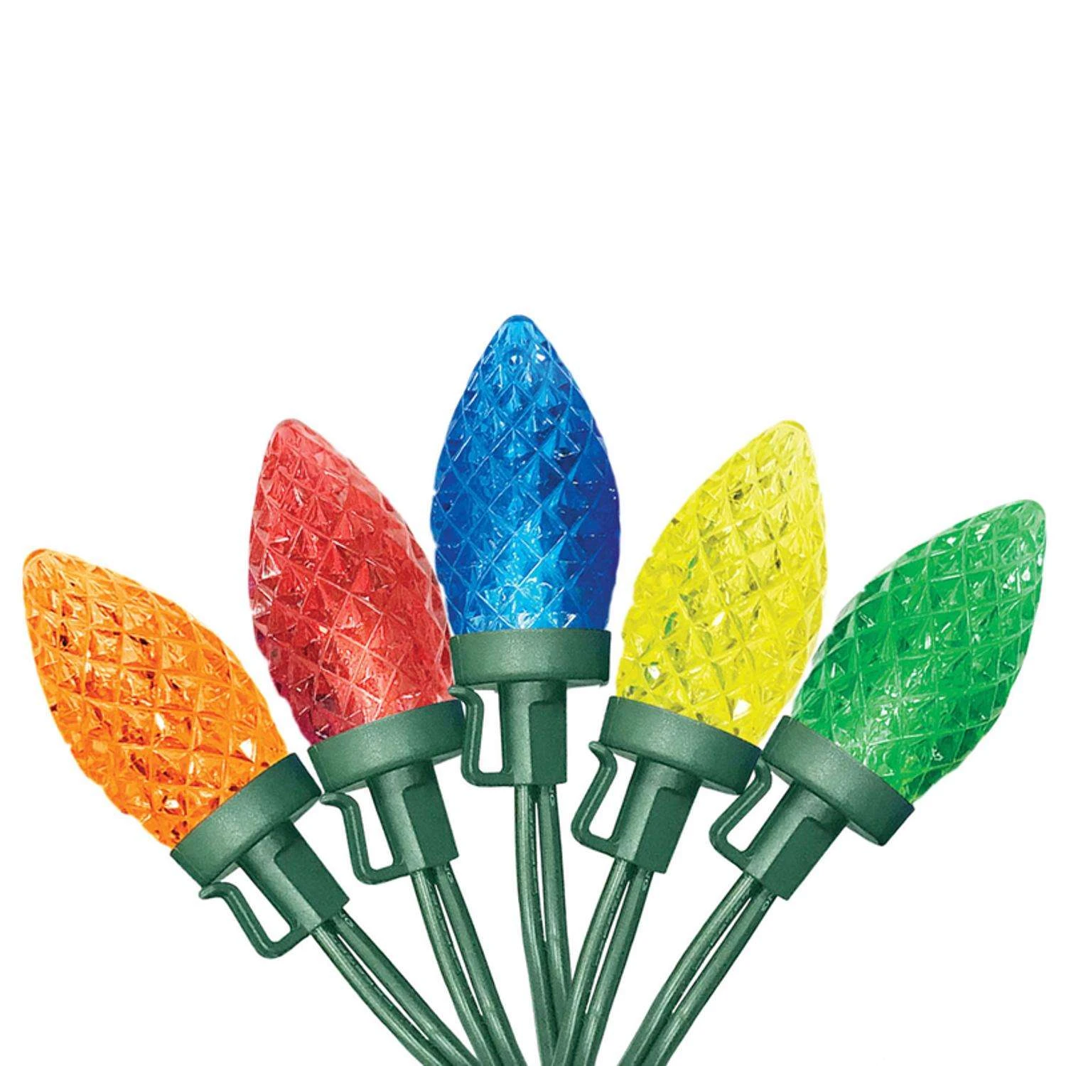 Celebrations Gold LED C9 Multicolored 25 Ct String Christmas Lights 16 Ft. - Image 2