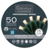 Celebrations Platinum LED Micro/5mm Clear/Warm White 50 Ct String Christmas Lights 24.5 Ft.