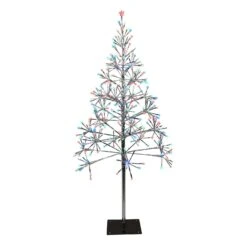 Holiday Bright Lights LED Multicolored Christmas Tree 30 In.