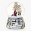 Roman Glitter Dome Multicolored Boy With Dog Indoor Christmas Decor 5.5 In.