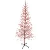 Holiday Bright Lights LED Red Twig Tree 78 In. Yard Decor