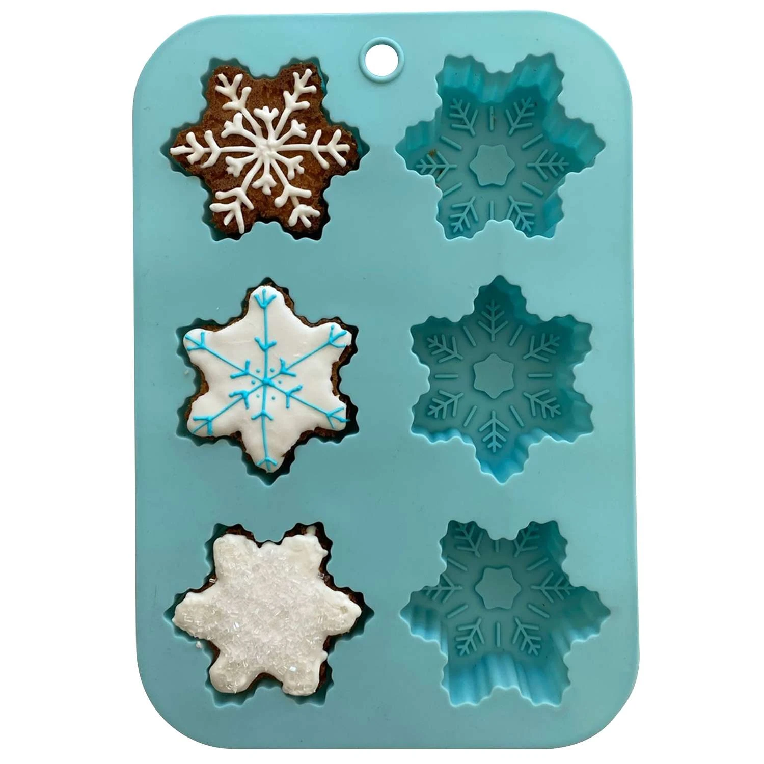 Handstand Kitchen Winter Wonderland Snowflake Cupcake Mold Silicone 1 Pk - Image 5