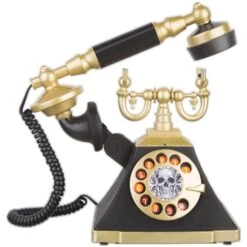 Gemmy 8 In. Animated Vintage Telephone Halloween Decor