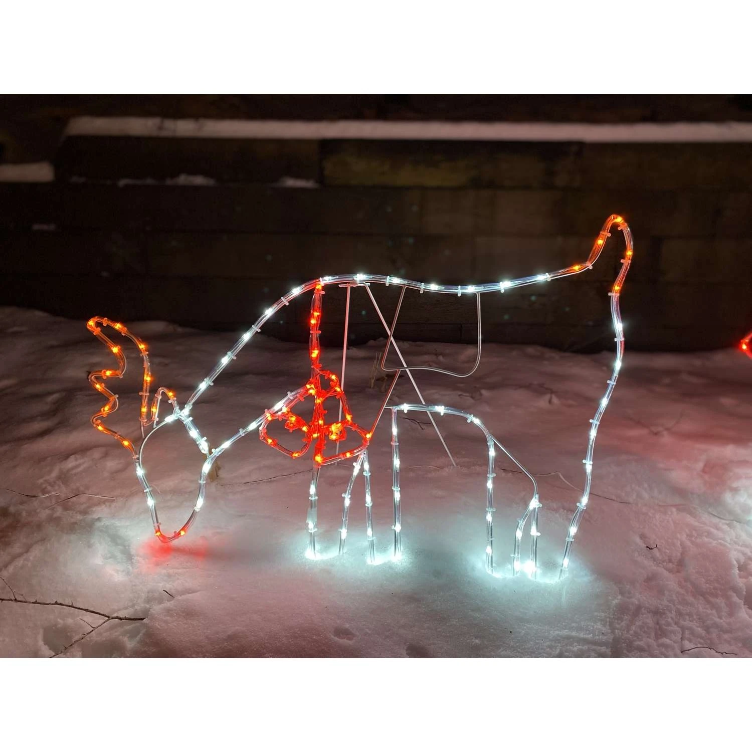 Celebrations LED Multi Feeding Reindeer 31 In. Yard Decor - Image 3