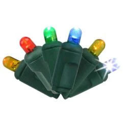Celebrations Platinum LED Mini Multicolored 50 Ct String Christmas Lights 25 Ft.