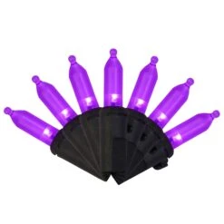 Celebrations Purple 100 Ct LED Mini Halloween String Lights