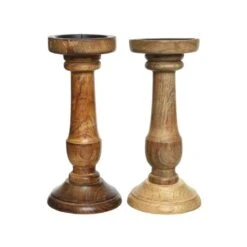 Decoris Brown Candle Holder 10 In.