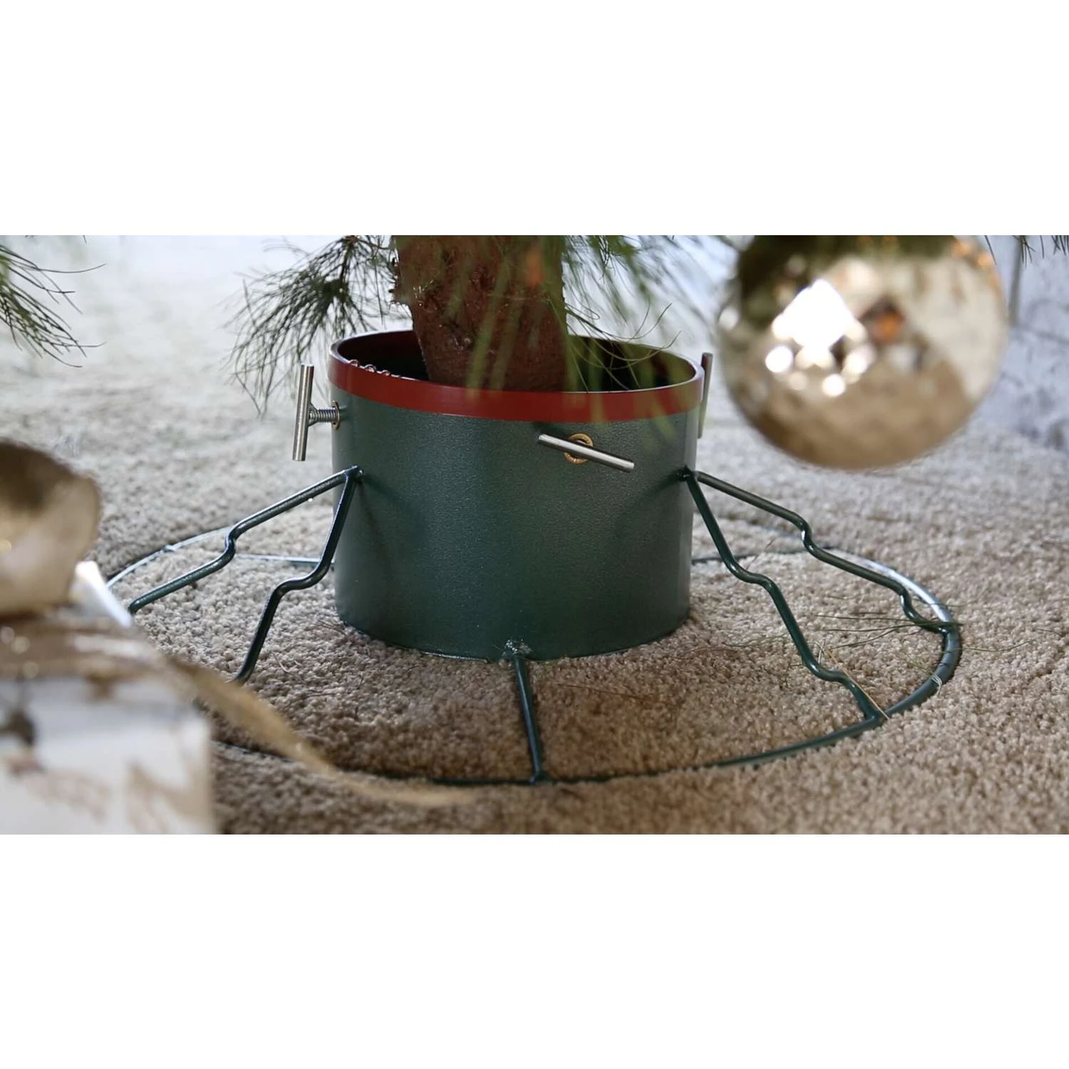 Yard Butler Santas Helper Metal Real Christmas Tree Stand 11 Ft. - Image 4