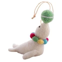 Karma Gifts Multicolored Island Seal Ornament 1.25 In.