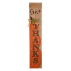 Glitzhome 42 In. Give Thanks Sign Pathway Decor
