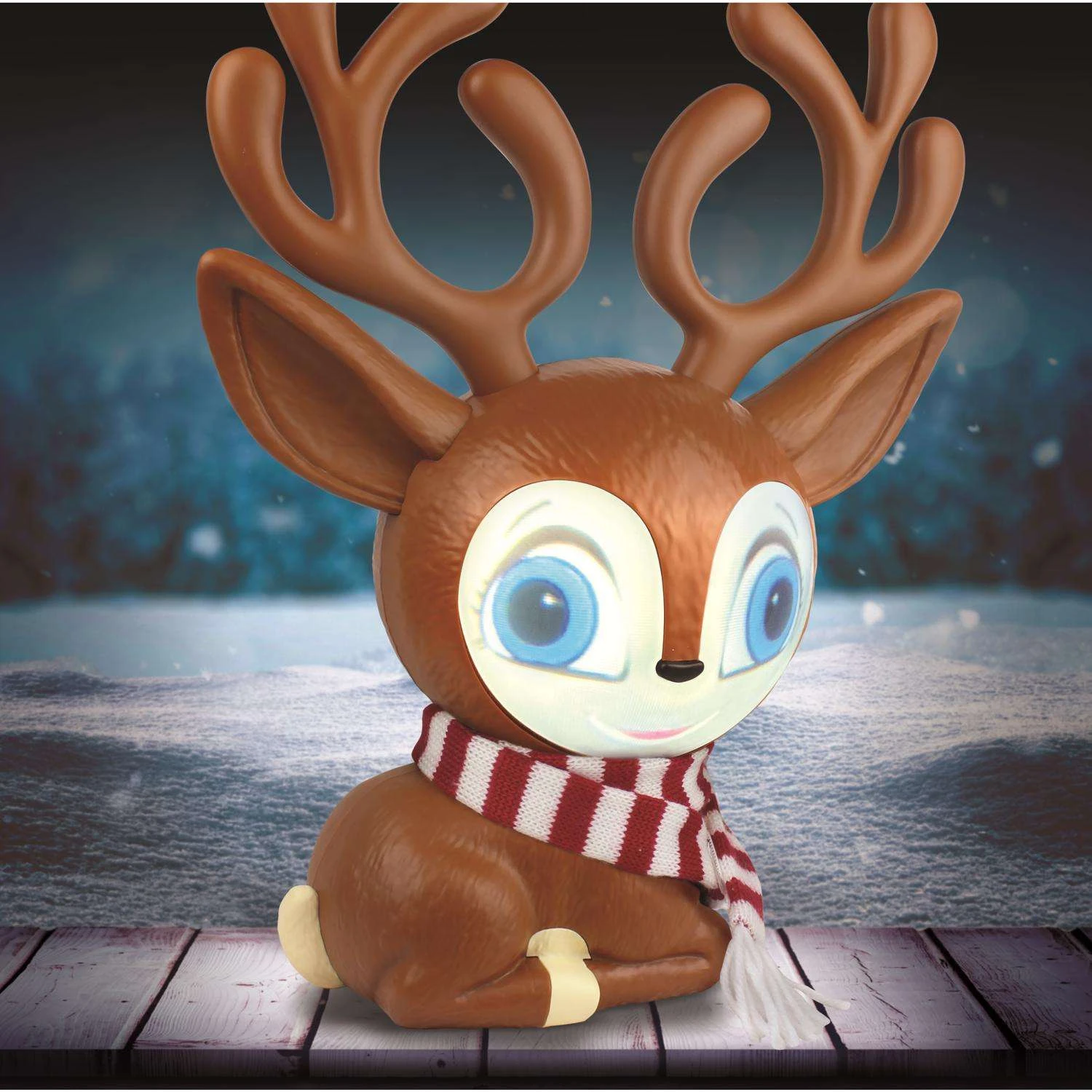 Mindscope Animat3D Multicolored Fawny The Reindeer Animated Decor 10 In. - Image 3