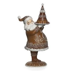 Roman Christmas Multicolored Santa Gingerbread Figurine 16.9 In.