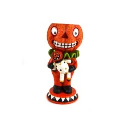 Touch Of Nature 9 In. Smiling Vintage Pumpkin Halloween Decor