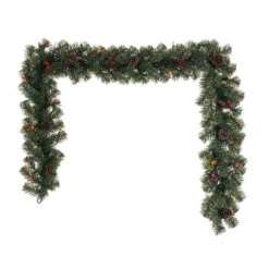Celebrations 6 Ft. L Incandescent Prelit Multicolored Northern Pine Christmas Garland
