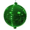 Celebrations Platinum LED Green Lighted Ornament 6 In. Hanging Decor