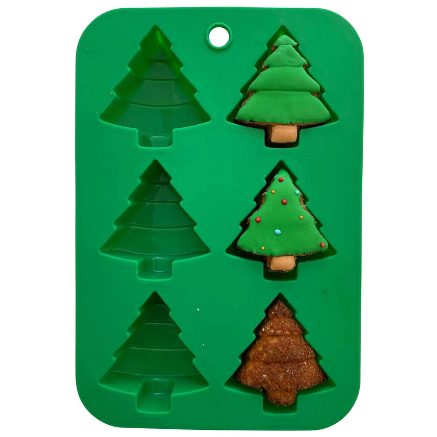 Handstand Kitchen Winter Wonderland Holiday Tree Cupcake Mold Silicone 1 Pk - Image 4