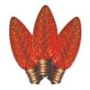 Holiday Bright Lights LED C9 Orange 25 Ct Replacement Christmas Light Bulbs