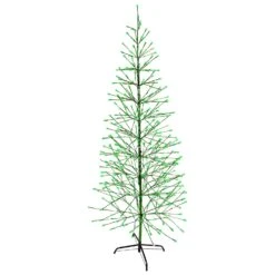Holiday Bright Lights LED Green Twig Tree 78 In. Yard Decor