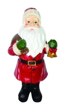 Alpine Santa Clause And Bell Statue 45 In. Yard Decor