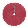 Dyno Red/White Dot Sherpa Edge Tree Skirt 48 In.